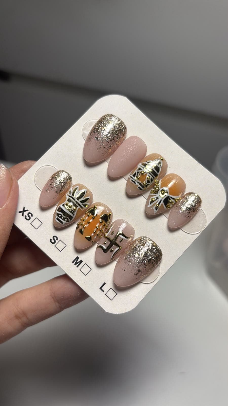 Nude, Gold Glitter & Boho Art