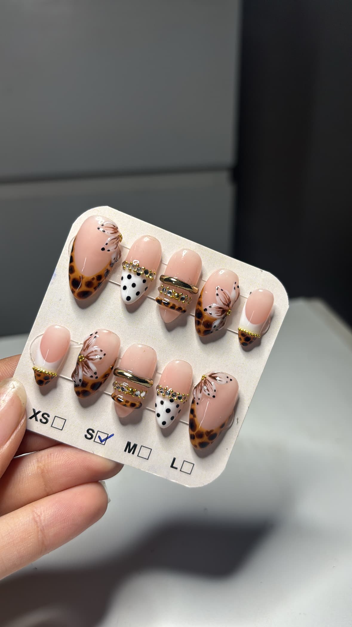 Leopard Chic French Tips